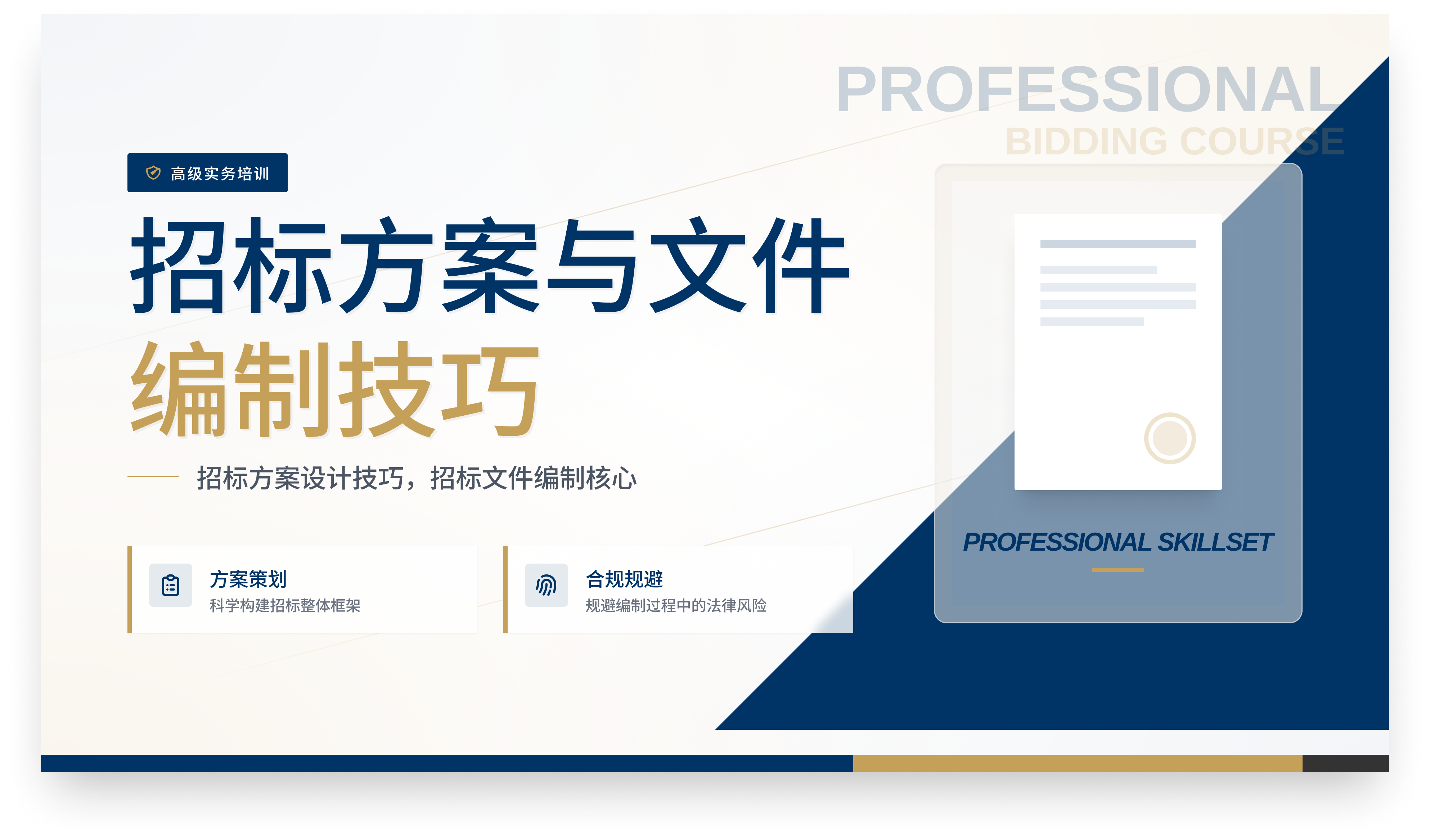 招标方案与招标文件编制技巧与实务